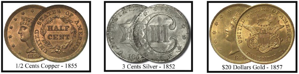 Coinage used to pay trroops